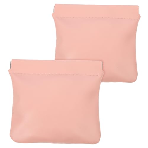 FRCOLOR 2stücke Lippenstiftetui Aus Hochwertigem Pu-Leder Tragbare Kosmetiktasche Kleine Reisebeutel Für Damen Für Wandern Und Camping von FRCOLOR