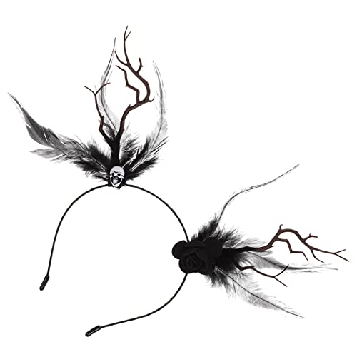 FRCOLOR 2st Lustiges Stirnband Accessoires Für Haare Hirschgeweih Ohren Haarreifen Halloween Geweih Stirnband Cosplay Einzigartige Kostüm-requisiten Teufelshörner Kopfbedeckung von FRCOLOR