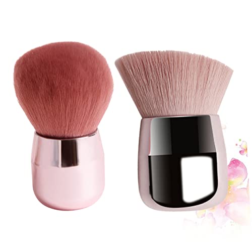 FRCOLOR 2st Make-up Pinsel Puder Rouge Foundation Pinsel Lidschatten Pinsel Gesichtsrougepinsel Faser-make-up-pinsel Rougepinsel Make-up Rouge-concealer-pinsel Concealer Pinsel Kristall von FRCOLOR