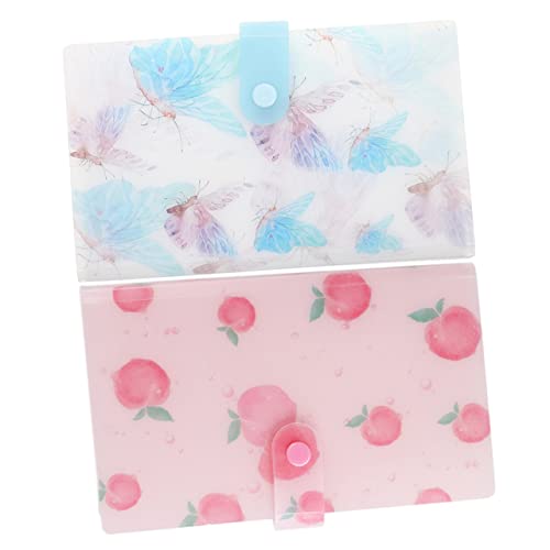 FRCOLOR 2stücke Sammelbuch Für Nagelsticker Sticker-sammelalbum Organizer Kunst-aufbewahrungs-ordner Mit Slots Robustes Kunststoffdesign Praktische Nagelart-sticker Lagerung von FRCOLOR