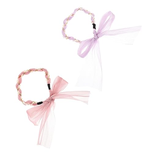 FRCOLOR Stirnband Für Frauen Und Mädchen Schleifenschwanz-stirnband Stilvolles Haarband Mit Schleife Für Party-accessoires von FRCOLOR