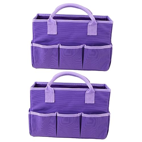 FRCOLOR 2st Reise-Aufbewahrungstasche Gartentasche Kosmetiktasche Organizer-Taschen Für Die Reise Makeup Tasche Reise-arbeitstasche Laptop-umhängetasche Lagerung Pflegekräfte Violett von FRCOLOR