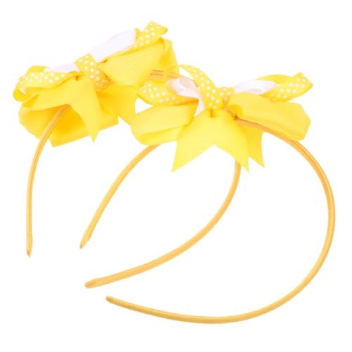 FRCOLOR 2stücke Junge Mädchen Schleife Haarband Mit Bowknot Stirnbänder Für Mädchen Zum Kostümspiel Und Fotoshootings Als Accessoires von FRCOLOR