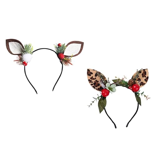 FRCOLOR Bezauberndes Haarband Mit Leoparden-katzenohren 2er-pack Für Kinder Festliche Anlässe Weihnachten Halloween von FRCOLOR
