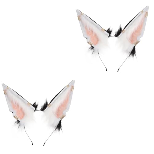 FRCOLOR 2stücke Plüsch Haarreif Mit Wolfsohren Für Kostümparty Cosplay Und Bühnenaufführungen Niedliches Tieraccessoire Für Unvergessliche Auftritte Und Karnevalsfeiern von FRCOLOR