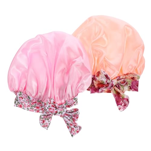 FRCOLOR 2st -schlafsack Modische Haube Schlafmütze Für Kinder Schlafhaube Babyhaar-schlafmütze Haarschlafmütze Motorhaube Zum Schlafen Des Babys Elastische Schlafmütze Babymütze Satin von FRCOLOR