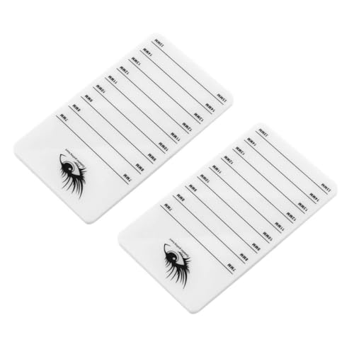 FRCOLOR 2stücke Acryl Wimpern Display Boards Eyelash Extension Organizer Für Schönheitssalons Robust Leicht Zu Reinigen Für Wimpernverlängerungen Und Falsche Wimpern von FRCOLOR