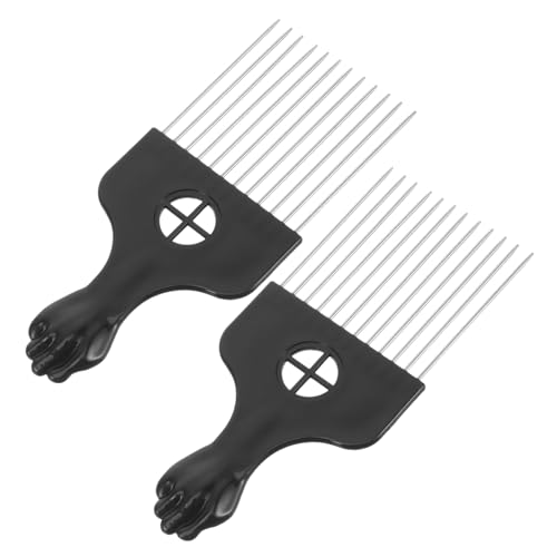 FRCOLOR 2stücke Afro Haarkamm Ambergriff Styling Kamm Für Lockiges Dickes Haar Für Männer Und Frauen Für Wet Und Dry-haare Geeignet von FRCOLOR