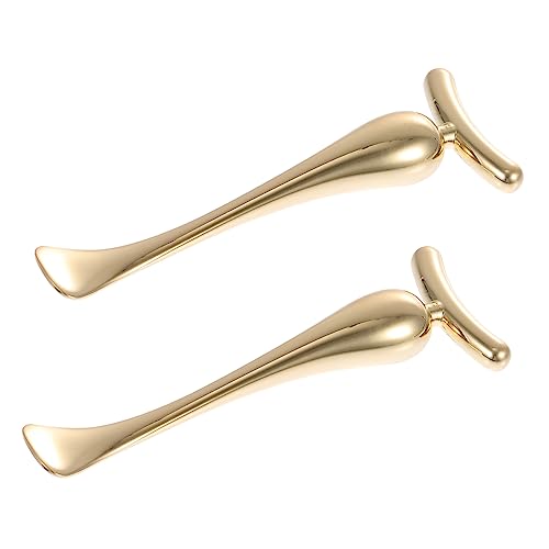 FRCOLOR 2stücke Augencreme-löffel Aus Zinklegierung Augencreme-stifte Creme-einführstifte Für Augenmassagegeräte Tragbar Und Praktisch von FRCOLOR