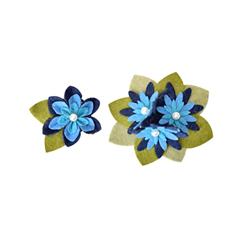 FRCOLOR 2stücke Blumenbrosche Handgemacht Aus Stoff Als Anstecknadel Für Kleidung Und Haarspange Für Mädchen Zum Tragen von FRCOLOR