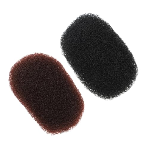 FRCOLOR 2stücke Haarpolster Zum Hochstecken Haarbasiseinsätze Volumen-haareinsätze Haarstyling-clips Puff-kissen-clips Haarstyling-tools Bump up Kamm Und Schwarzbraun von FRCOLOR