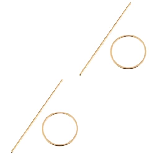 FRCOLOR 2stücke Haarstäbchen Legierung Im Retro-stil Dekorative Haarnadeln Für Und Mädchen Für Feierlichkeiten Und Alltag Goldene Haaraccessoires von FRCOLOR