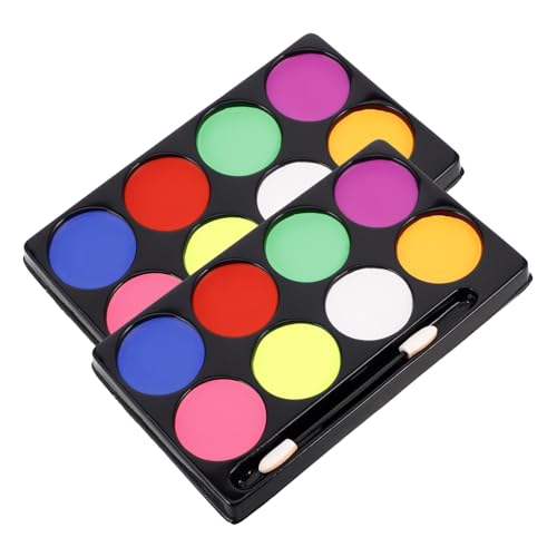 FRCOLOR 2stücke Junge Mädchen Gesichts Und Körperfarbe Mit Ölfarben Für Karneval Halloween Und Cosplay Einfache Anwendung Und Sichere Formel Für Altersgruppen von FRCOLOR