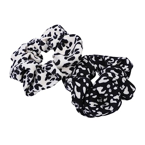 FRCOLOR 2stücke Leopardenmuster Haargummi Elastisch Stretch Haarband Mädchen Mode Ringe Retro Bandage von FRCOLOR
