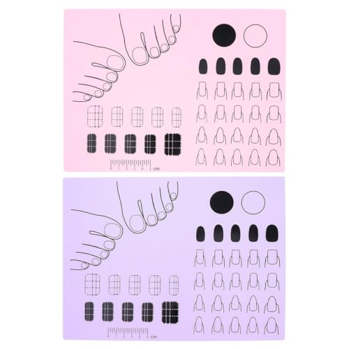 FRCOLOR 2stücke Maniküre Kissen Aus Silikon Handkissen Für Nagel Salon Diy Nageldesign Matte Praktisch Für Maniküre Und Nailart von FRCOLOR