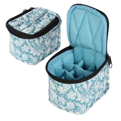 FRCOLOR 2stücke Nagellack Aufbewahrungstasche Für Flaschen Tragbare Organizer Für Nagelpflege Und Kosmetik Robuste Doppellagige Struktur Mit Fächern Für Einfachen Zugriff Und Schutz von FRCOLOR