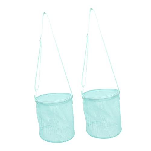 FRCOLOR 2stücke Netztasche Für Strandspielzeug Aus Oxford Polyester-netzgewebe Tragbarer Griff Großes Fassungsvermögen Für Verschiedene Kleinigkeiten Junge Mädchen-Strandtasche Als von FRCOLOR