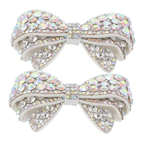 FRCOLOR 2stücke Schmetterlings-schuhclips Mit Schleife Abnehmbare Schuhanhänger Für Mädchen Schuhdekorationsschmetterling Dekorative Schuhclips Mit Schleife Für Damen-high Heels Und von FRCOLOR