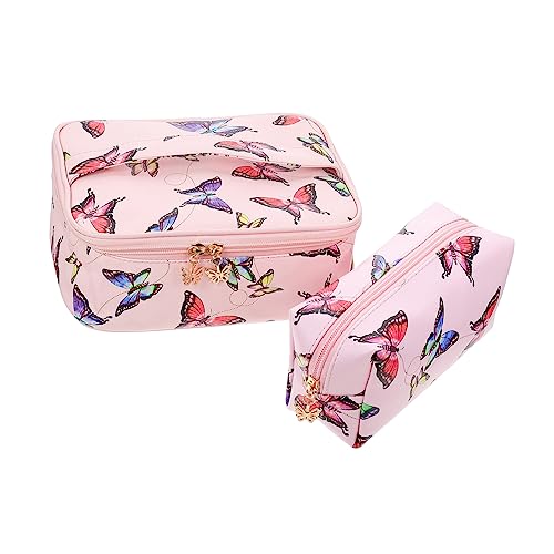 FRCOLOR 2stücke Teiliges Kosmetiktaschen Reißverschluss Große Kapazität Für Make-up Und Reisebedarf Elegantes Design Für Damen Zur Organisation Von Kosmetik Und Accessoires von FRCOLOR