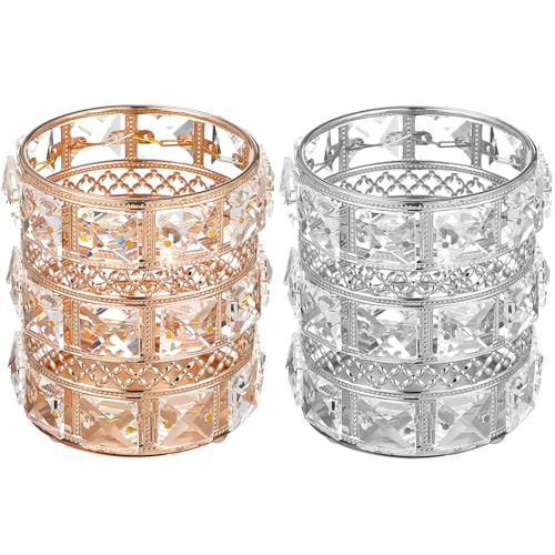 FRCOLOR 2stücke Teiliges Multifunktionaler -make-up-pinselhalter Eleganter Stifthalter Für Schminktisch Aufbewahrung Von Kosmetik Und Schreibutensilien von FRCOLOR