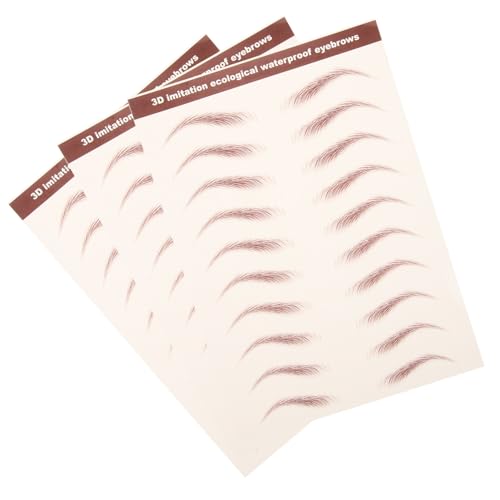 FRCOLOR 3 Blätter Augenbrauenaufkleber Brauen Augenbrauenlifting Klebeband Gefälschte Augenbrauen Brauengel Augenbrauenlifting Aufkleber Pinzette Brauentattoo Aufkleber Mascara Make Up FRCOLOR 3 Blätter Augenbrauenaufkleber Brauen Augenbrauenlifting Klebeband Gefälschte Augenbrauen Brauengel Augenbrauenlifting Aufkleber Pinzette Brauentattoo Aufkleber Mascara Make Up von FRCOLOR