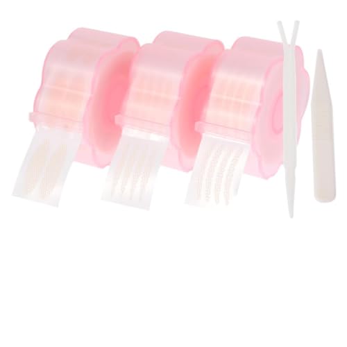 FRCOLOR 3rollen Doppelaugenlid-tape Unsichtbare Selbstklebende Augenlid-sticker Für Natürliches Make-up Für Und Mädchen Verschiedenen Designs Olivenform von FRCOLOR
