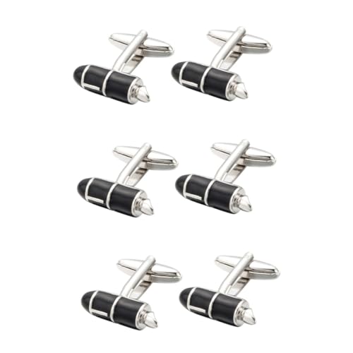 FRCOLOR 3 Paare Männliche Manschettenknöpfe Hochwertigem Material Stilvolle Cuff Studs für Hochzeiten Business Freizeitkleidung Perfektes Accessoire für Formelle Anlässe Outfits von FRCOLOR