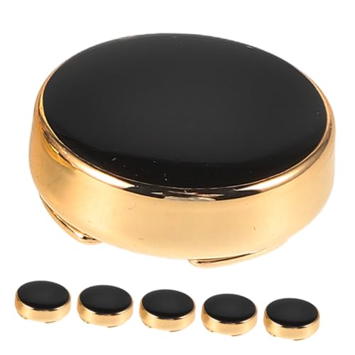 FRCOLOR 3 Paare Manschettenknopf Button Cover aus Zinklegierung Kompatibel Clip Stilvolle Knopfabdeckungen für Herren und Damenhemden für Hochzeit Business Festliche Anlässe von FRCOLOR