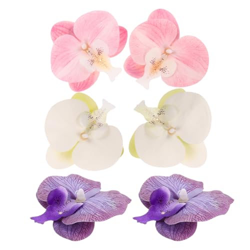 FRCOLOR 3paare Orchideenblüten-schuhanhänger Blumenschuhschnalle Sandalenblumenclips High Heels-schuhanhänger Party-schuhschnallen Schuhaccessoire-anhänger Schuhschmuck Zum Anklipsen von FRCOLOR