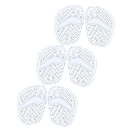 FRCOLOR 3paare Selbstklebende High Heels Einlegesohlen Vorfußpolster Schuheinlagen Für Damen Anti-rutsch-vorfußpads Bequeme Fußpolster Für High Heels von FRCOLOR