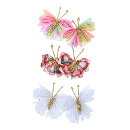 FRCOLOR 3paare Schmetterling Haarspangen Mädchen Schmetterling Clips Schmuck Für Haare Schmetterlingshaarspangen Dekorative Haarspangen Junge Mädchen von FRCOLOR