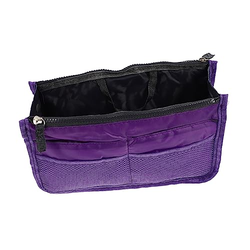 FRCOLOR 3 STK Handtaschenfutter Make-up-Taschen-Organizer-Einsatz Kupplungsbelag Schultertascheneinsatz Große Reise-Aufbewahrungstasche Große Handtasche Nylon Reisen Bahn Violett Verdicken von FRCOLOR