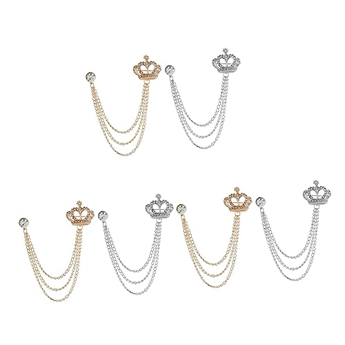 FRCOLOR 3 Sätze Brosche Clip Mit Quaste Eleganter Anstecker Für Hemd Anzug Für Formelle Anlässe Festliche Veranstaltungen 2 Stücke * 3 FRCOLOR 3 Sätze Brosche Clip Mit Quaste Eleganter Anstecker Für Hemd Anzug Für Formelle Anlässe Festliche Veranstaltungen 2 Stücke * 3 von FRCOLOR