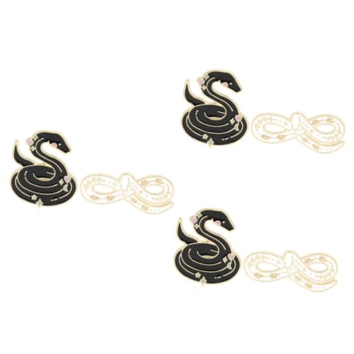 FRCOLOR 3 Sätze Cartoon Snake Brosche Dekorative Anstecknadel Für Lustiges Vielseitiges Kleidungsaccessoire Ergänzung Für Kleidung Taschen Schals 2 Stücke * 3 von FRCOLOR