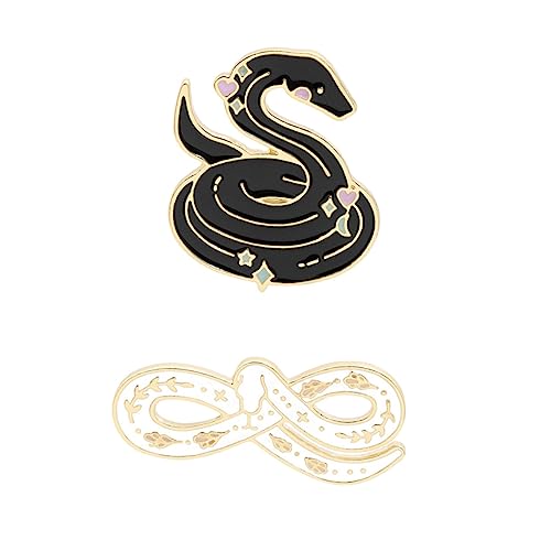 FRCOLOR 3 Sätze Dekorative Broschen Schlangenform Cartoon Design Modisches Kleidungszubehör Für Frauen Kleider Taschen Schals Zu Besonderen Anlässen 2 Stücke * 3 von FRCOLOR