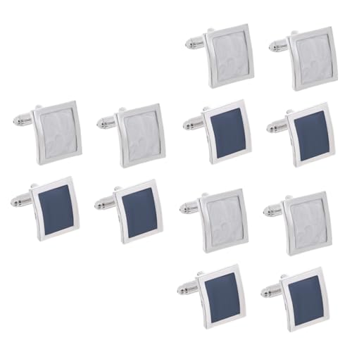 FRCOLOR 3 Sätze Herren Manschettenknöpfe Cufflinks Für Anzug Hemd Vielseitige Kleidung Accessoires Für Männer Hochzeiten Formelle Anlässe Langlebig 2 Paare * 3 von FRCOLOR