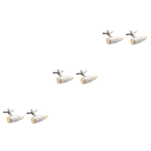 FRCOLOR 3 Sätze Herren Manschettenknöpfe Stilvolle Cufflinks Für Elegantes Accessoire Für Anlässe Wie Hochzeiten Geschäftsmeetings Partys Langlebiges Design Hochwertigem 2 Stück * 3 von FRCOLOR