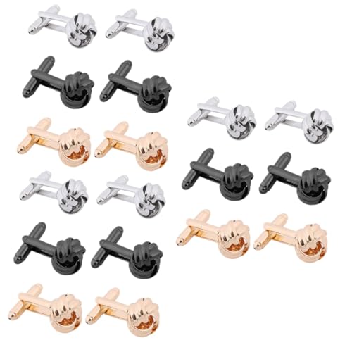 FRCOLOR 3 Sätze Manschettenknöpfe Hemd Ärmel Anzugknöpfe Herren-smoking-knöpfe Accessoire Für Herrenanzüge Manschettenlinks Kleidung Schmuck Legierung 3 Paare * 3 von FRCOLOR