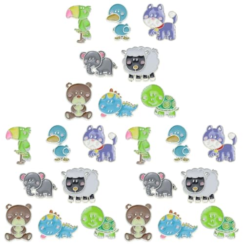 FRCOLOR 3 Sätze Mini -brosche Cartoon Brosche Kinderkleidung Brosche Kinderbekleidung Brosche Cartoon-brosche-zubehör Brosche Im Cartoon-design Brosche 8 Stück * 3 von FRCOLOR