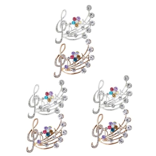 FRCOLOR 3 Sätze Musiknoten Brosche Stilvolle Anstecknadeln Für Kleidung Hüte Eleganter Schmuck Für Abende Hochzeiten Besondere Anlässe Champagnergold 2 Stück * 3 FRCOLOR 3 Sätze Musiknoten Brosche Stilvolle Anstecknadeln Für Kleidung Hüte Eleganter Schmuck Für Abende Hochzeiten Besondere Anlässe Champagnergold 2 Stück * 3 von FRCOLOR