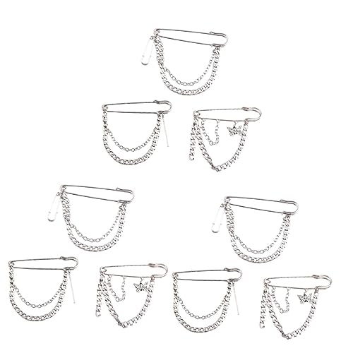 FRCOLOR 3 Sätze Retro Ketten Brosche Stilvolle Lapel Pins Im Hip Corsage Für Kleidung Modisches Accessoire Für Damen Herren 3 Stücke * 3 von FRCOLOR