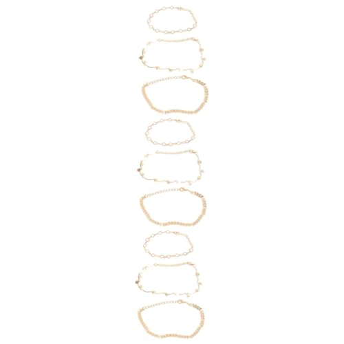 FRCOLOR 3 Sätze Teiliges Fußkettenset Mit Runden Pailletten Vielseitig Einsetzbar Für Frauen Für Strandpartys Hochzeiten Gesundes Sicheres Accessoire 3 Stück * 3 von FRCOLOR