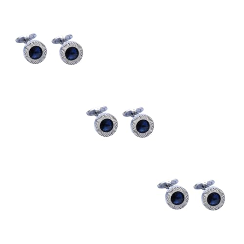 FRCOLOR 3 Sätze Wasserfall Manschettenknöpfe Für Herren Hemd Manschetten Knöpfe Hochzeiten Business Meetings Besondere Anlässe 2 Stück * 3 von FRCOLOR