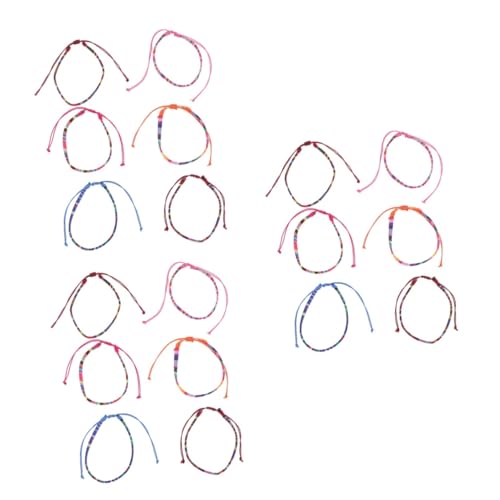 FRCOLOR 3 Sätze Woven Fußkettchen Für Damen Verstellbare Bohemian Fußkette Für Sommer Strand Freizeit Handgefertigte Fußschmuck Für Teenager Frauen 6 Stück * 3 von FRCOLOR