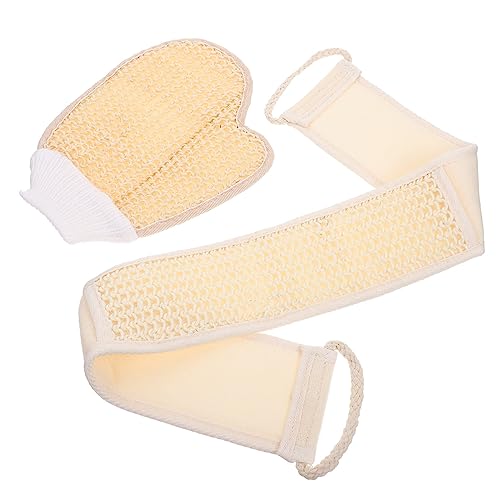 FRCOLOR Reinigungshandschuh 3 Sets Badetuch Set Schrubber Nubuk Reiniger Badeschwamm Peeling Schwämme Saubere Handtücher Für Das Gesicht Natürliches Luffa Luffa Peeling Esponjas Para El Cuerpo Sand von FRCOLOR