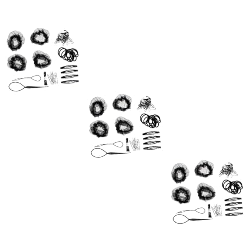 FRCOLOR 3 Sets Elastische Haarnetze Für Frauen Mädchen Haar Dutt Netze Set Pferdeschwanz Maker Haar Zubehör Mädchen von FRCOLOR