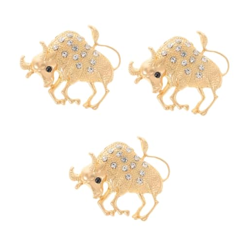 FRCOLOR 3 Stck. Alloy Brosche für Herren Stilvolle Tierbrosche im Trendigen Design für Besondere Anlässe für Kleidung Taschen Accessoires von FRCOLOR
