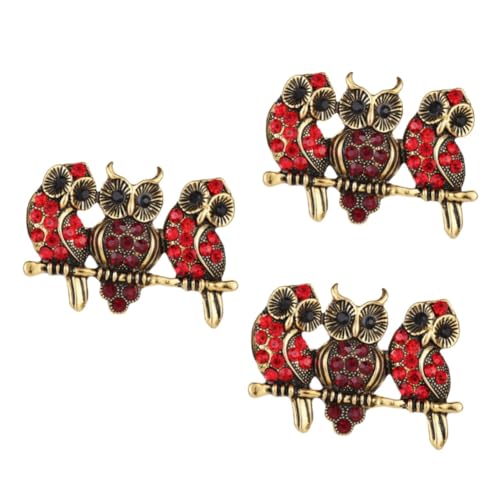 FRCOLOR 3 Stck. Brosche Legierung Stilvolles Accessoire für Frauen Dekorieren von Kleidung Taschen Schals Besondere Anlässe von FRCOLOR