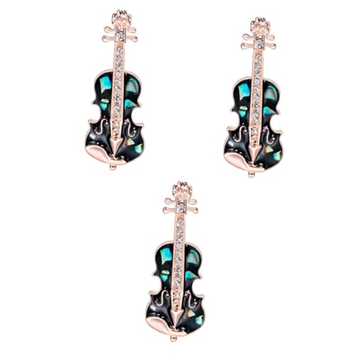 FRCOLOR 3 Stck. Retro Violine Brosche Pin Emaille Violine Anstecker für Kleidung Taschen Mäntel Kreatives für Männer Frauen Accessoires von FRCOLOR