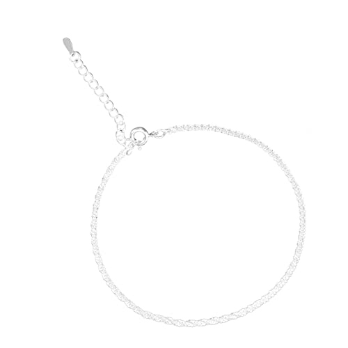 FRCOLOR 3 Stck. Silberne Fußkette für Damen Kreative Fußkette Silber Verstellbar Elegantes Design Allergiefrei für Sommerfußschmuck von FRCOLOR